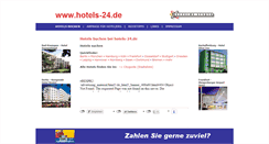 Desktop Screenshot of hotels-24.de